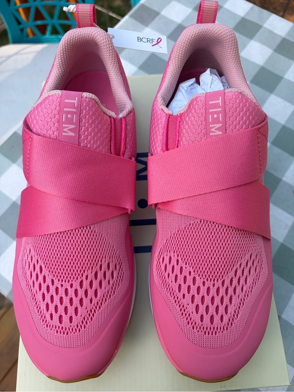TIEM Pink indoor cycling shoes
